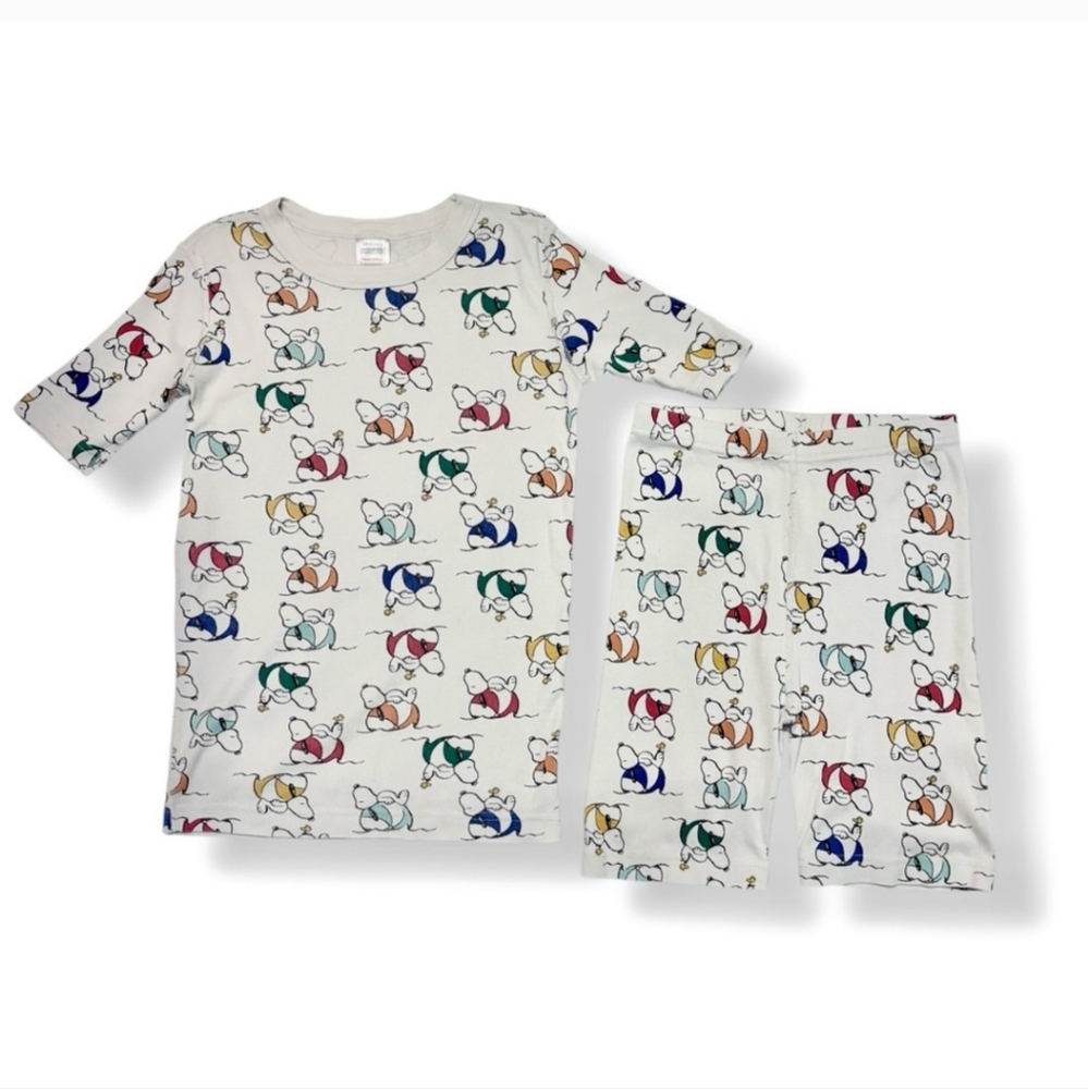 HANNA ANDERSSON x PEANUTS Kids Pajama Set Snoopy Beach Ball Pattern